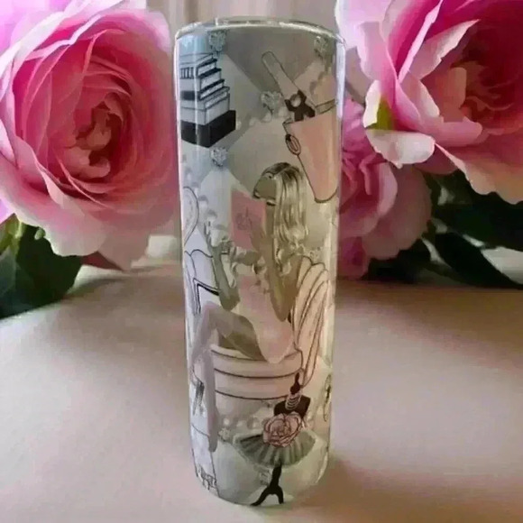 Tumbler Homemade 20oz Stainless Steel (Girly Girl) - Picture 1 of 3